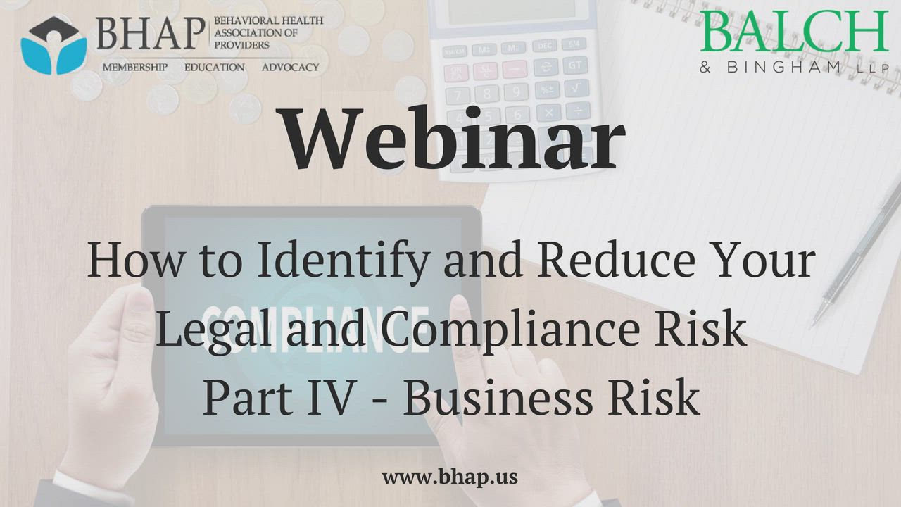 How to Identify and Reduce Your Legal and Compliance Risk: Part IV ...